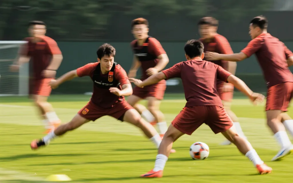 国家队训练高压逼抢占位图